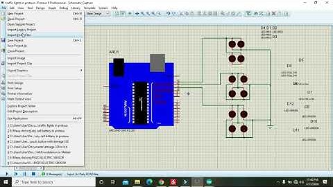 how to make traffic lights simulation in proteus | traffic lights simulation in proteus