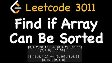 Leetcode 3011: Find if Array Can Be Sorted