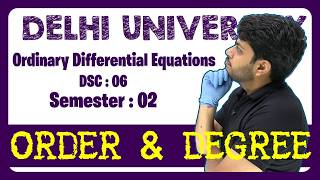 Order and Degree Tricks for Exams 📝 | ODE | DU Sem 2 Maths Hons