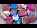 【Speed up】ASMR / Printer Ink Dyed Crunchy Chalk with Glitter