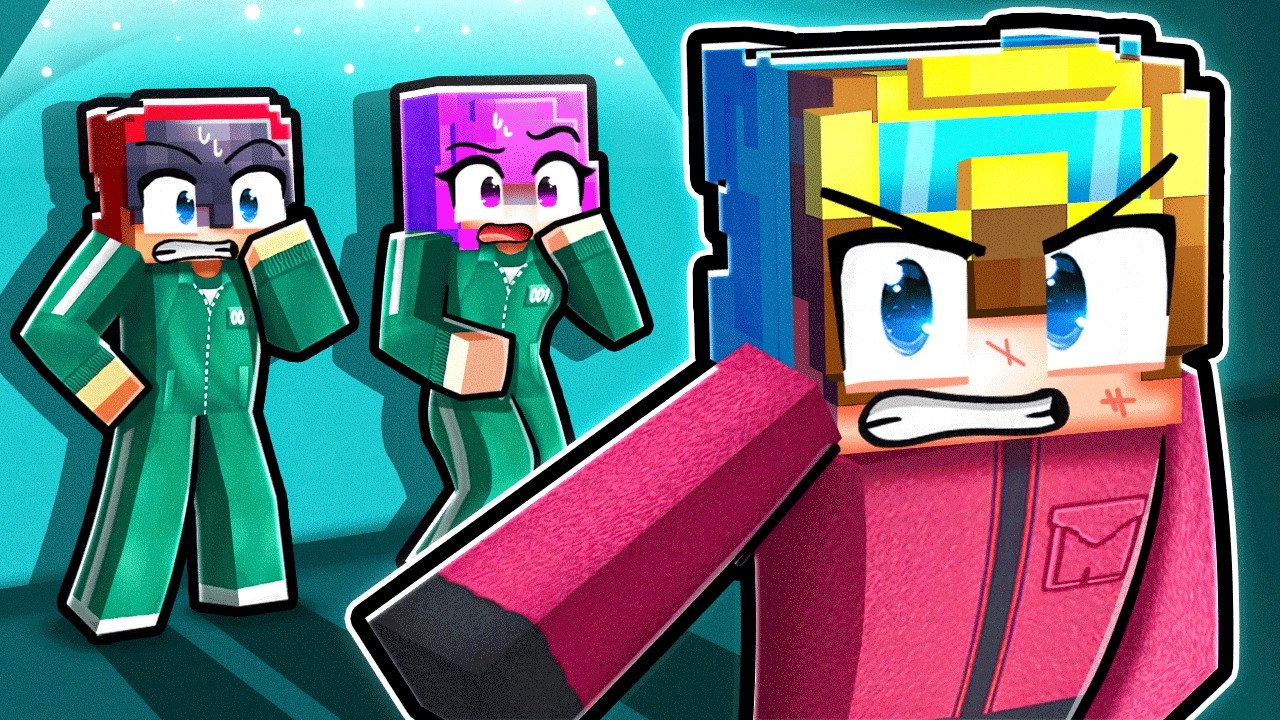 Saving My Friends as a GUARD in Squid Game! (Minecraft)
