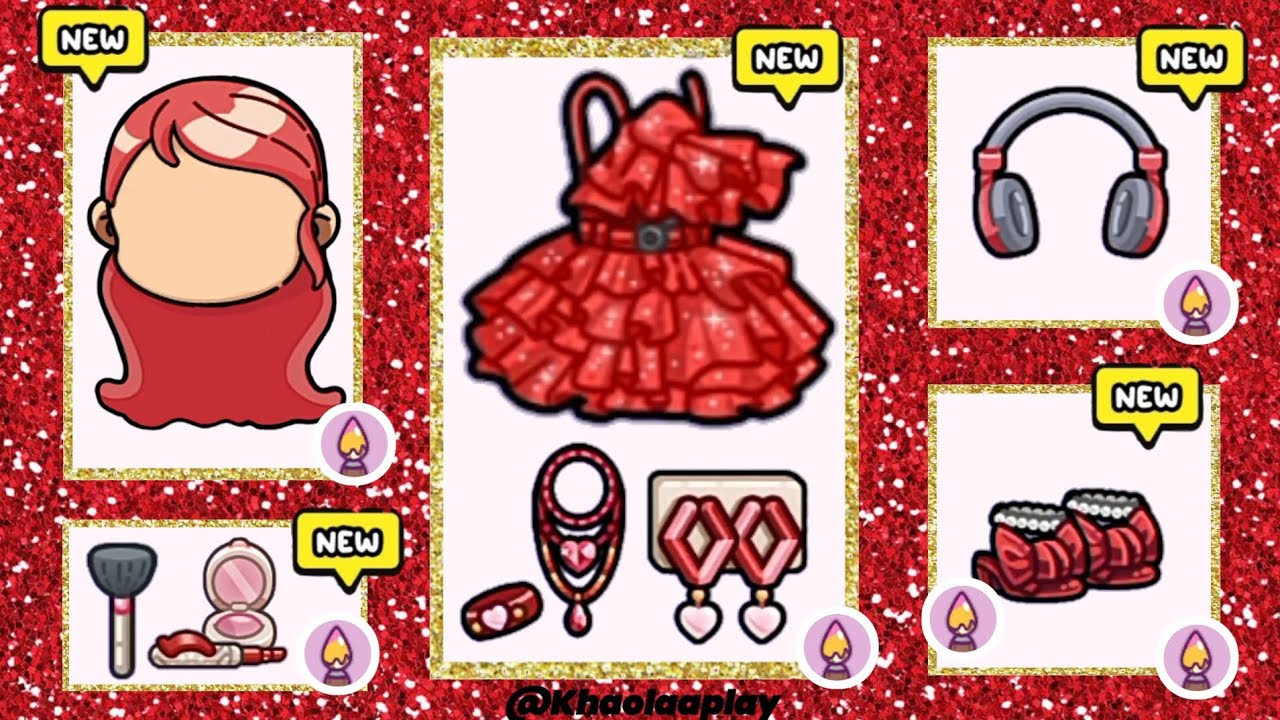 NEW✅😱 UNLOCK RED OUTFITS COLLECTION SECRETS IN AVATAR WORLD🌍🛍  