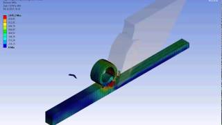 Ansys Workbench explicit dynamics AlSi 1045 cutting example 7