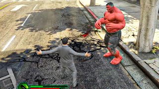 MICHAEL vs RED HULK 💥 Who Wins This Crazy Fight? | GTA 5 Mods