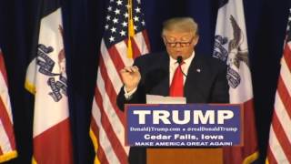 Donald Trump Reads The Snake Lyric At Campaign Rally Referring To Immigration | Jan.12th 2