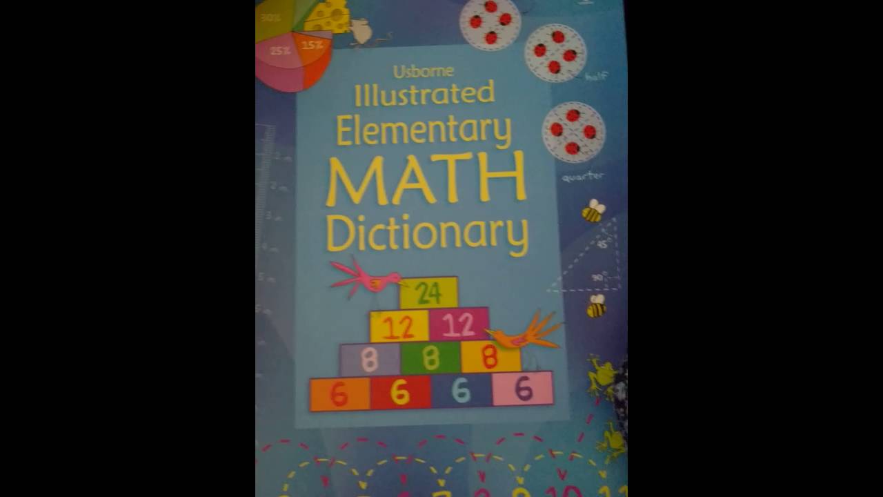 Usborne Illustrated Math dictionaries YouTube