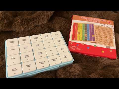 ASMR paints and wooden multiplication board (members only)