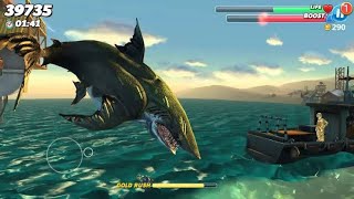 Super Megalodon shark unlocked| HUNGRY SHARK WORLD 🌍 MOD APK screenshot 2
