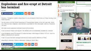 Explosion! Fires! At Detroit Bus Terminal! Breaking!