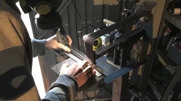 Making a bevel on a chefs knife ep1