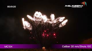 Maxsem fireworks MC104 (100 SHOTS Z CAKES)