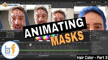 BLENDER: Change your hair color | Part 3 - Animating Masks