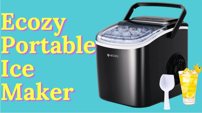 ecozy Portable Ice Makers Countertop, 44lbs Per Day, 24 Cubes