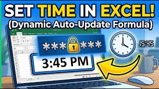 How to Set Time in Excel Sheet | Insert Dynamic Current Time in Excel Sheet Updates Automatcially Guide