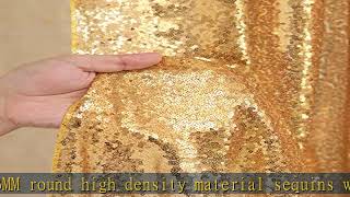 Famous Gold Sequin Backdrop Curtain Panels Stage 2 Pieces 2FTx8FT Wedding Party Background Drapes Wealth