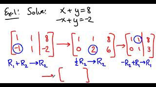 MATH213 Content - Augmented Matrices