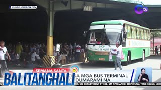 Mga pasahero sa mga bus terminal sa EDSACubao, dumarami na | BT
