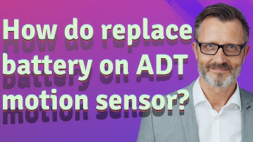 How do replace battery on ADT motion sensor?