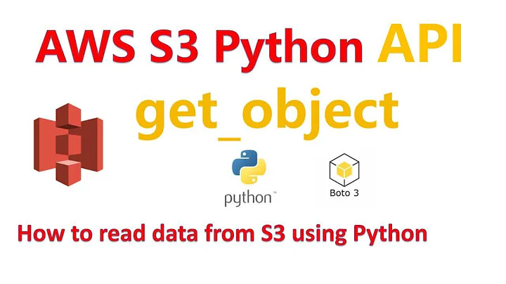 How to Read Data from S3 using Python (Boto3) API | get_object method | Hands on Demo