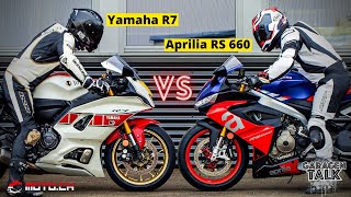 Yamaha R7 vs. Aprilia RS 660 im Test  StrassenSportMotorräder im Vergleich  Garagentalk