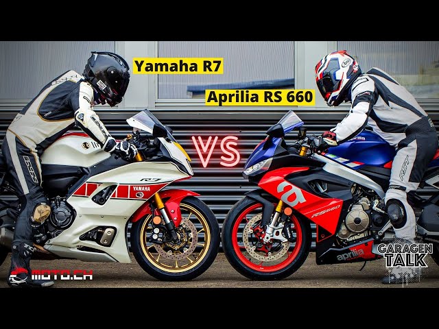 Yamaha R7 vs. Aprilia RS 660 im Test - Strassen-Sport-Motorräder