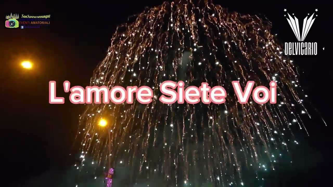 FESTA DEL SOCCORSO Pirotecnica Del Vicario TWO STARS IN THE SKY piromusicale con550 PyroLight drones