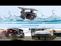 LFS バックカメラ 100万画素 12V-24V車汎用 夜でも見える暗視機能 広角150° RCA接続 IP69K防水防塵 ガイドライン表示/非表示切替 角度調整可能