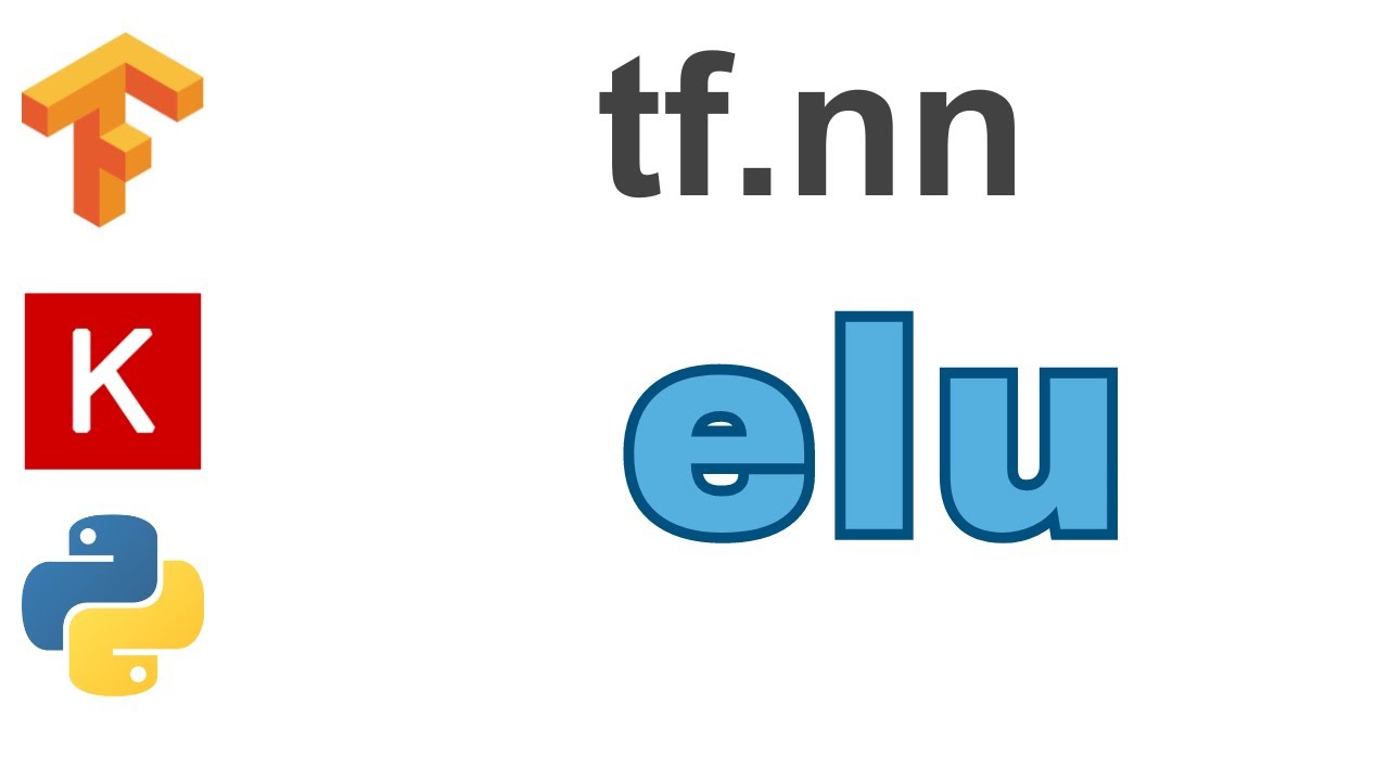 116: elu | TensorFlow | Tutorial - YouTube
