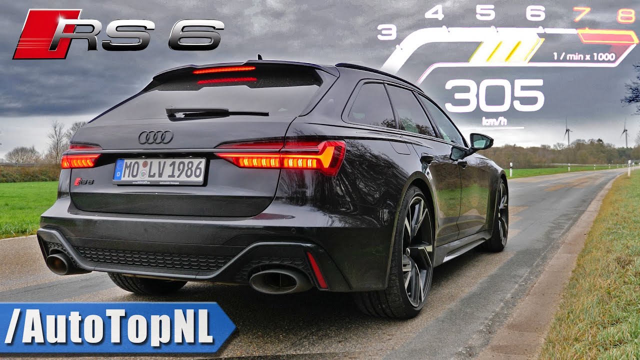 tilbagemeldinger Mindst Sprout 2020 AUDI RS6 C8 | 0-305km/h ACCELERATION TOP SPEED & EXHAUST SOUND by  AutoTopNL - YouTube