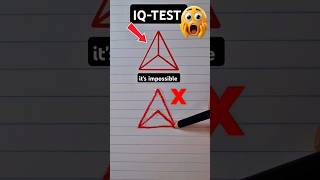 Only Geniuses Can Solve This One Line Triangle Puzzle | #OneStrokeChallenge #ShortsPuzzle #shorts