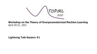 TOPML Workshop 2021: Lightning Talk Session #1