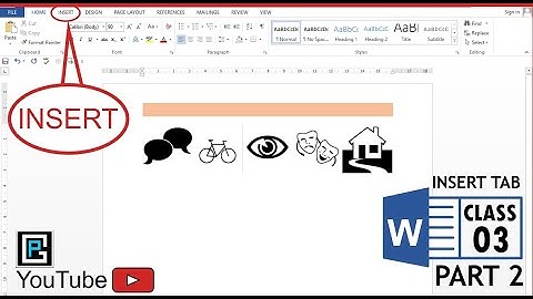 Insert Tab - Class - 3 (Part-2) I Microsoft word training I Ms word tutorial in Hindi