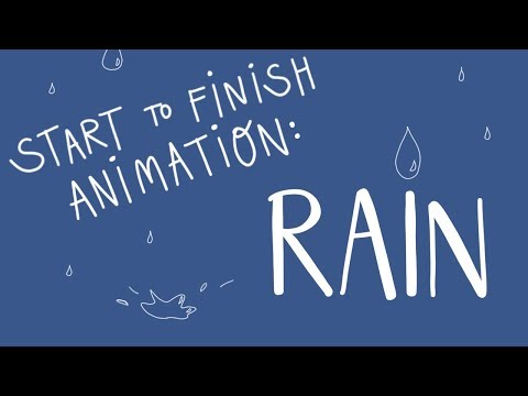 Step By Step Animation: Rain | FlipaClip Tutorial (2018)