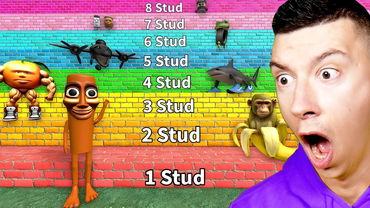 LES BRAINROTS QUI SAUTENT LES PLUS HAUTS DU MONDE ! +1 saut par seconde !!