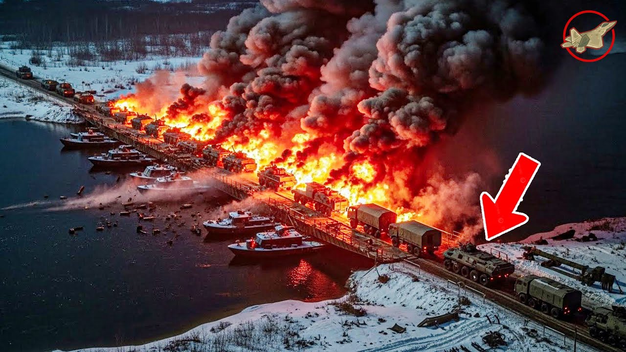 Украина дождалась российского импровизированного понтона, а затем взорвала его к Новому году.