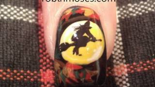Nail Art Tutorial | DIY Easy Halloween Nails | Witch Design