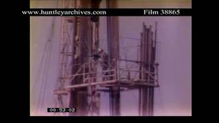 Famous Oil Well in Oklahoma, 1980's. Archive film 38865 Profile