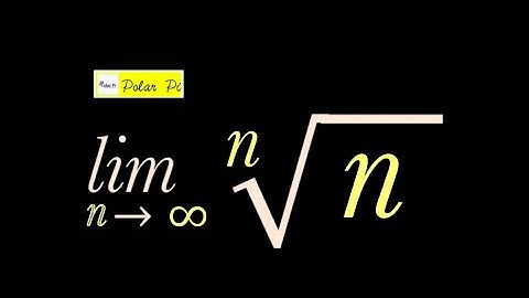 (Squeeze Theorem) limit as n goes to Infinity of nth Root n