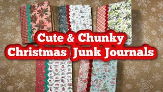 Christmas Junk Journals *cute &amp; chunky*🎄❤️✨ Christmas in July 2022