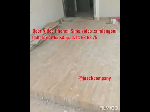 JOACK INTERCOM VIDEO DOOR PHONE INSTALLATION HUDUMA YA UFUNGAJI SIMU ZA MLANGONI GETINI