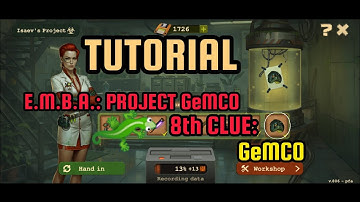 Day R Survival | E.M.B.A.: Project GeMCO - 8th CLUE (GeMCO) #FINAL FIGHT TUTORIAL VIDEO