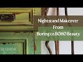 Nightstand Makeover From Boring to BOHO Beauty | Using Mineral Chalk Paint