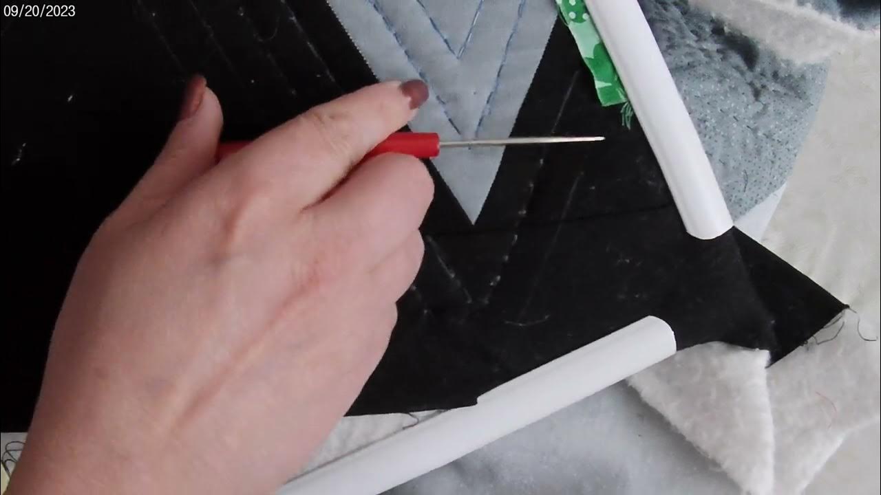 Hand quilting near quilt top edge YouTube