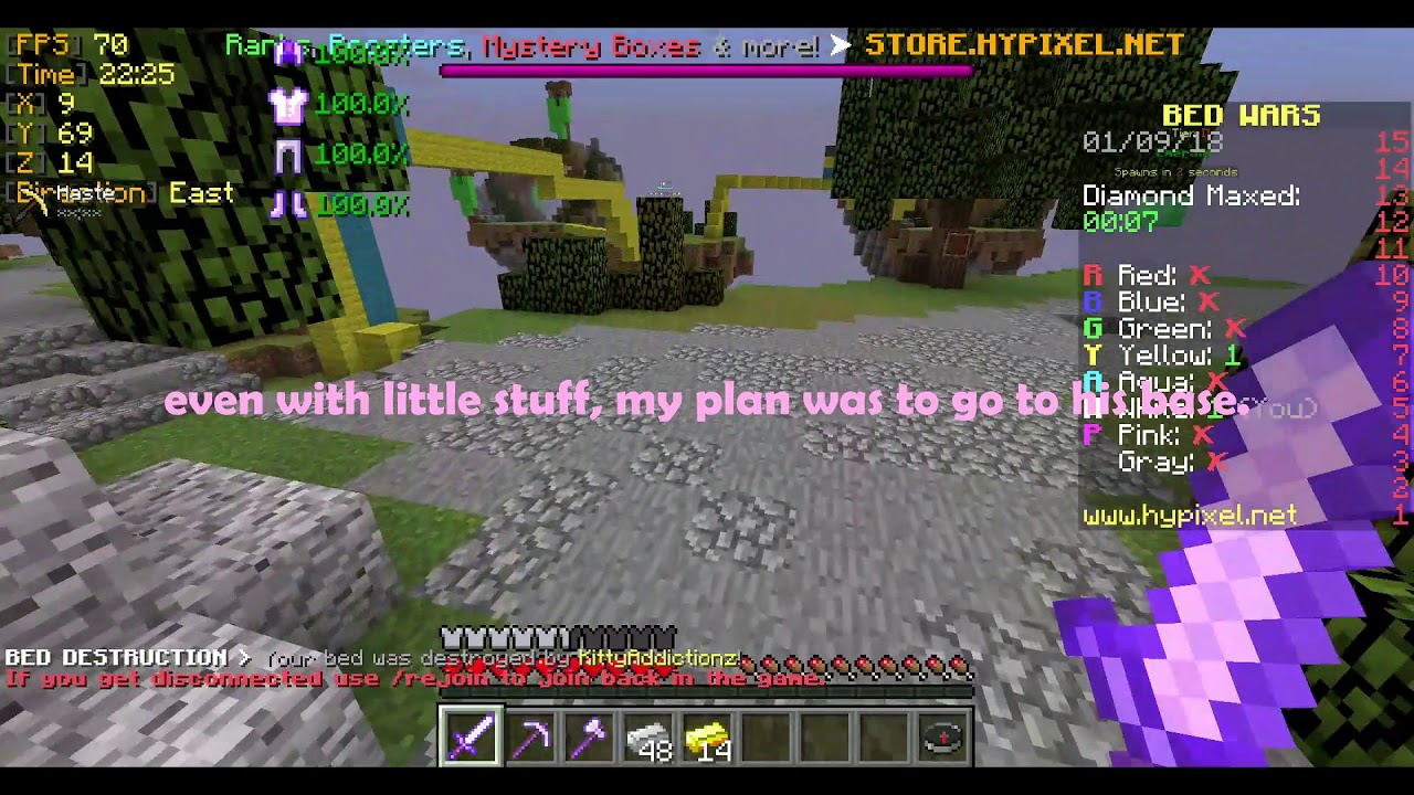 how not to win minecraft bedwars. - YouTube