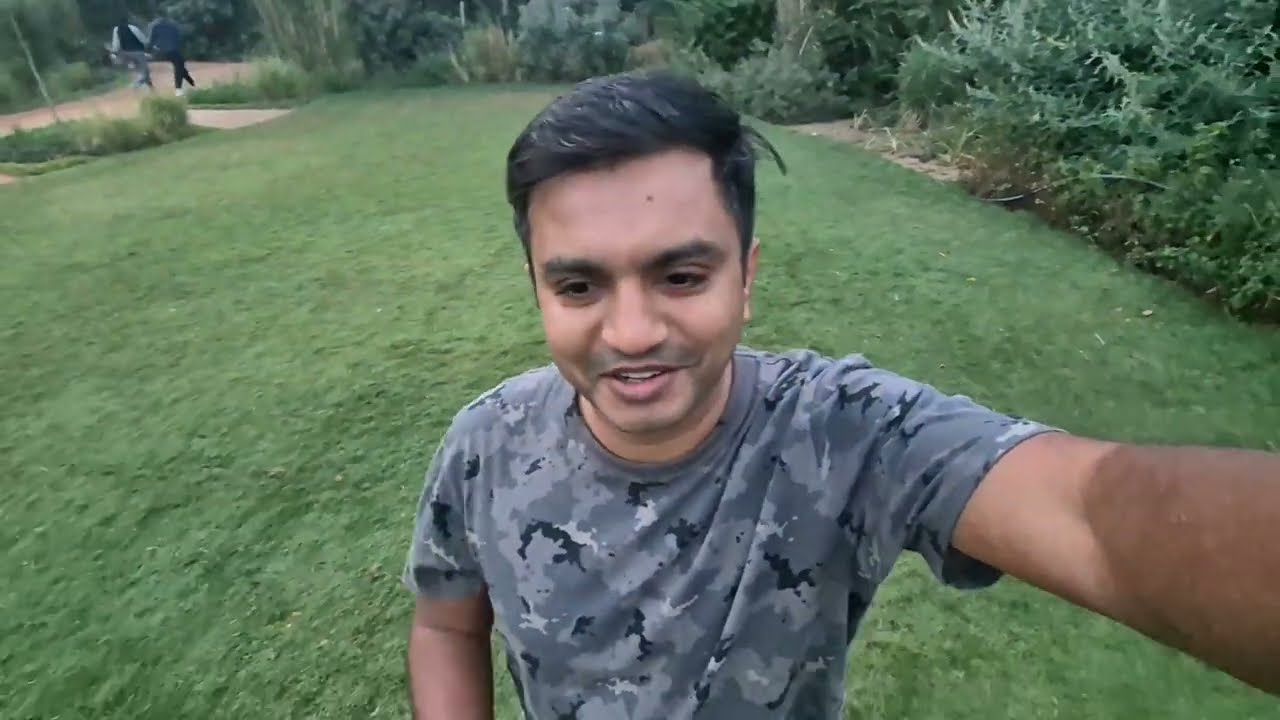 Barefoot Morning Walk on Cold Grass 🌿 | Winter Morning Vibes