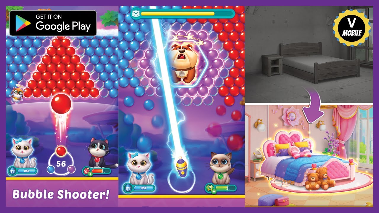 Bubble Shooter：Rainbow Dream Gameplay Android Mobile 