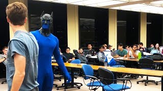 Batman Goes To The Library Prank 2 The University Of Texas