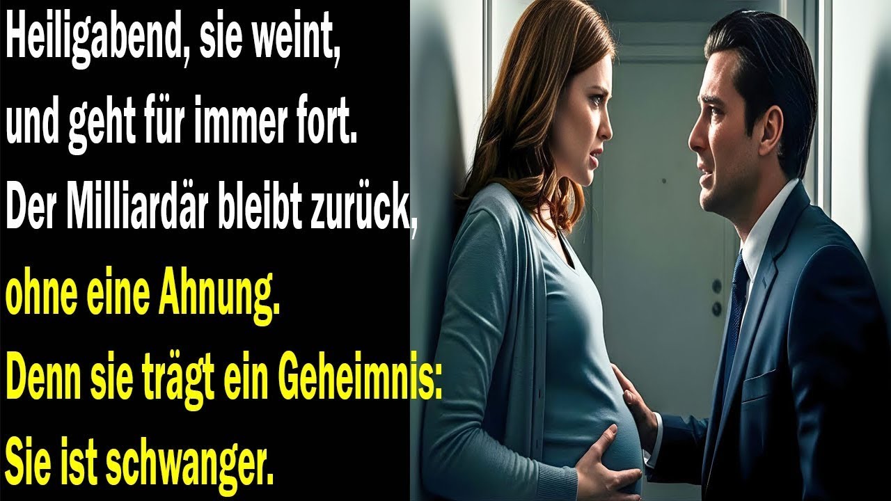 Heiligabend, sie weinte und verließ ihn für immer der Milliardär ahnte nicht, dass sie schwanger war