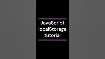 JavaScript local storage tutorial #coding #javascript #js
