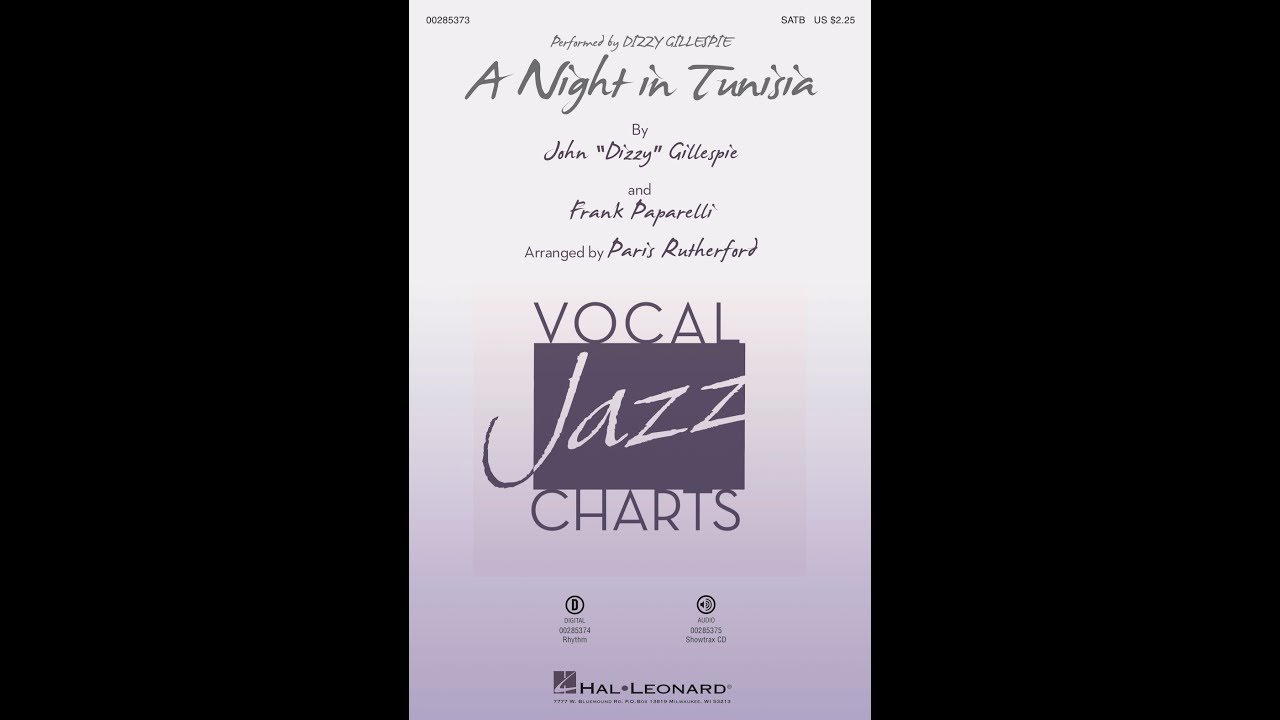 A Night in Tunisia - Vocal Jazz Series (Sheet Music) Jazz Chorals 